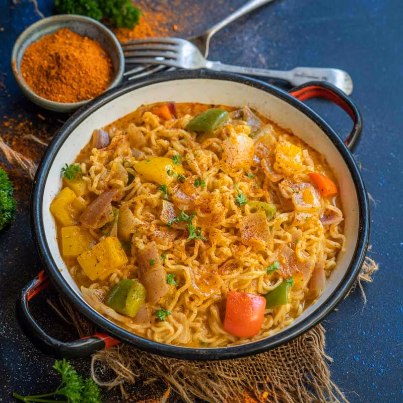Peri Peri Cheese Schezwan Maggi